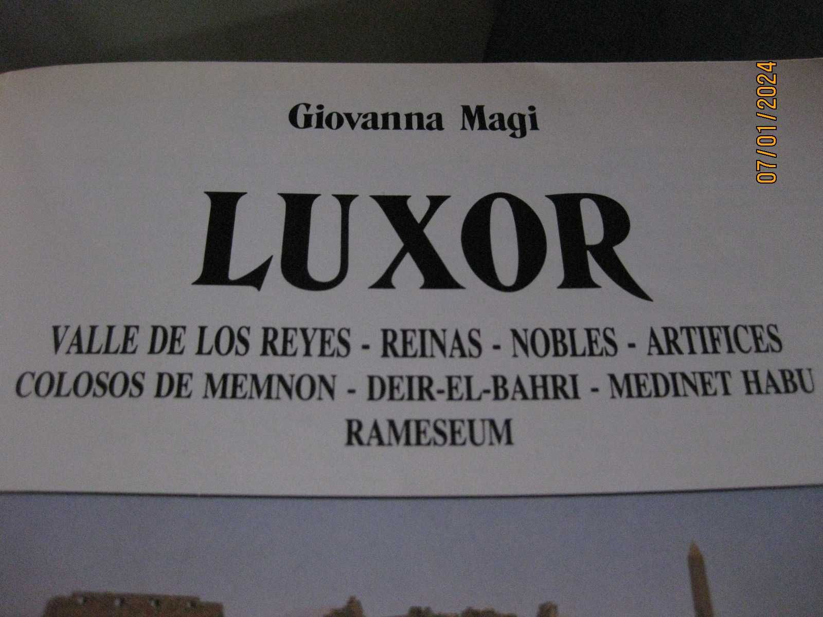 Livros e guias Paris Ingles Veneza e Luxor - Egito