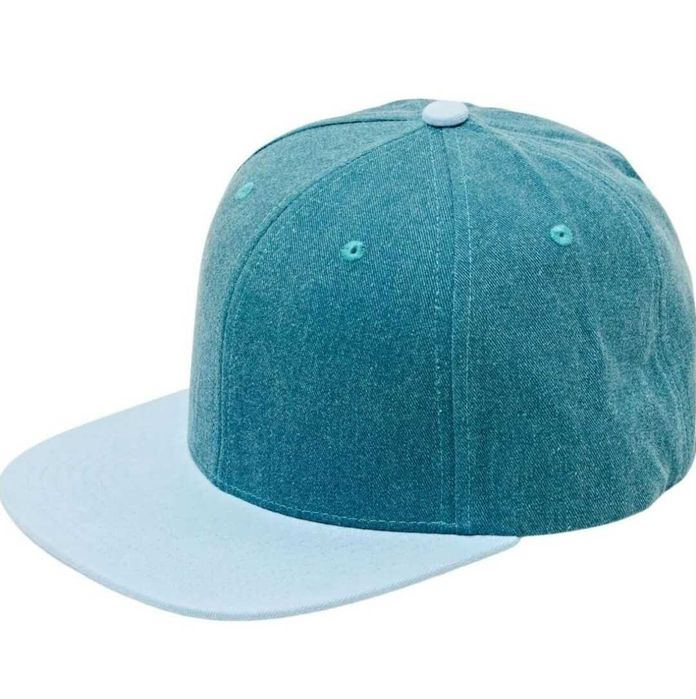 Czapka z daszkiem prostym Snapback Streetwear HipHop morski nowa XL