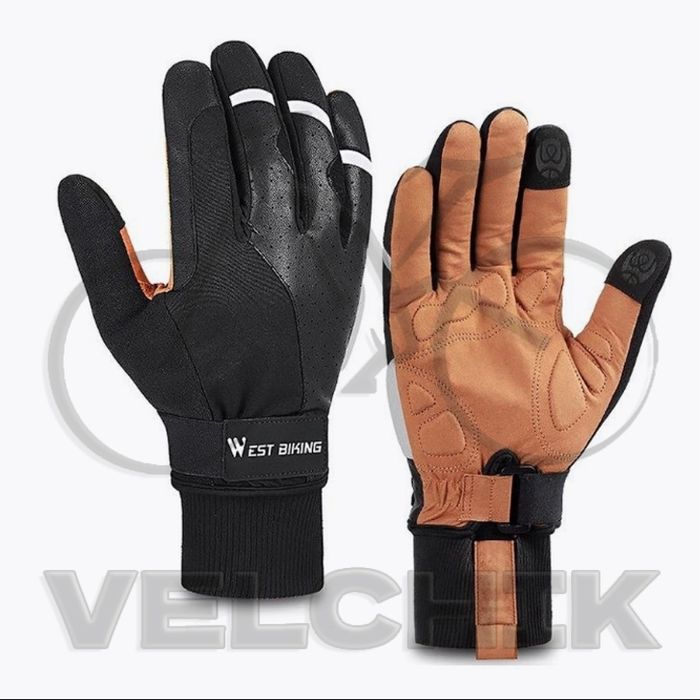 Зимові перчатки рукавички WestBiking, для велосипеда, велоперчатки