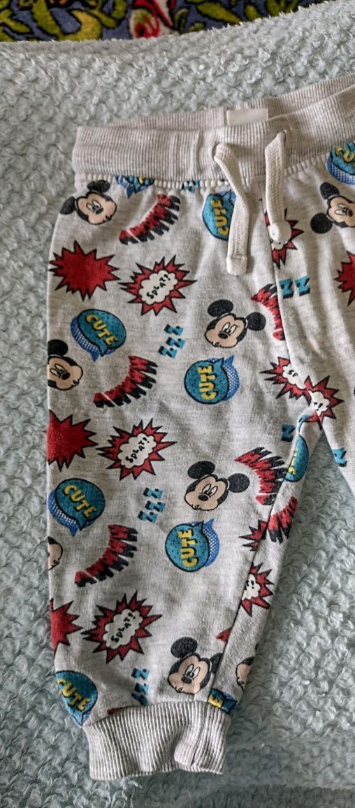 Spodnie niemowlęce dla chłopca Disney myszka Mickey 80
