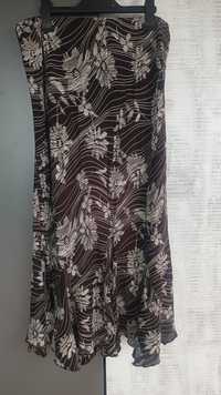Długa brązowa spódnica, Marks&Spencer, rozmiar 42