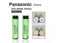 bateria pilha de litio 18650 panasonic ncr18650B 3400 mAh com proteção