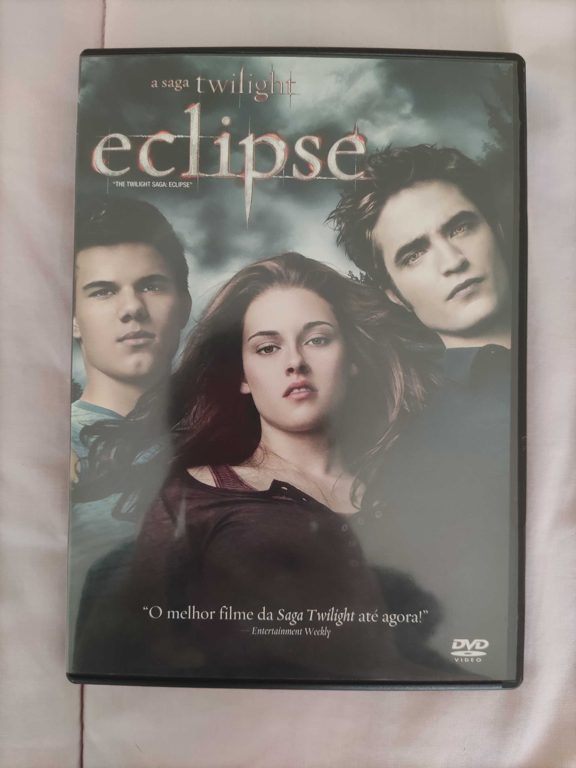 3 filmes da Saga Twilight em DVD