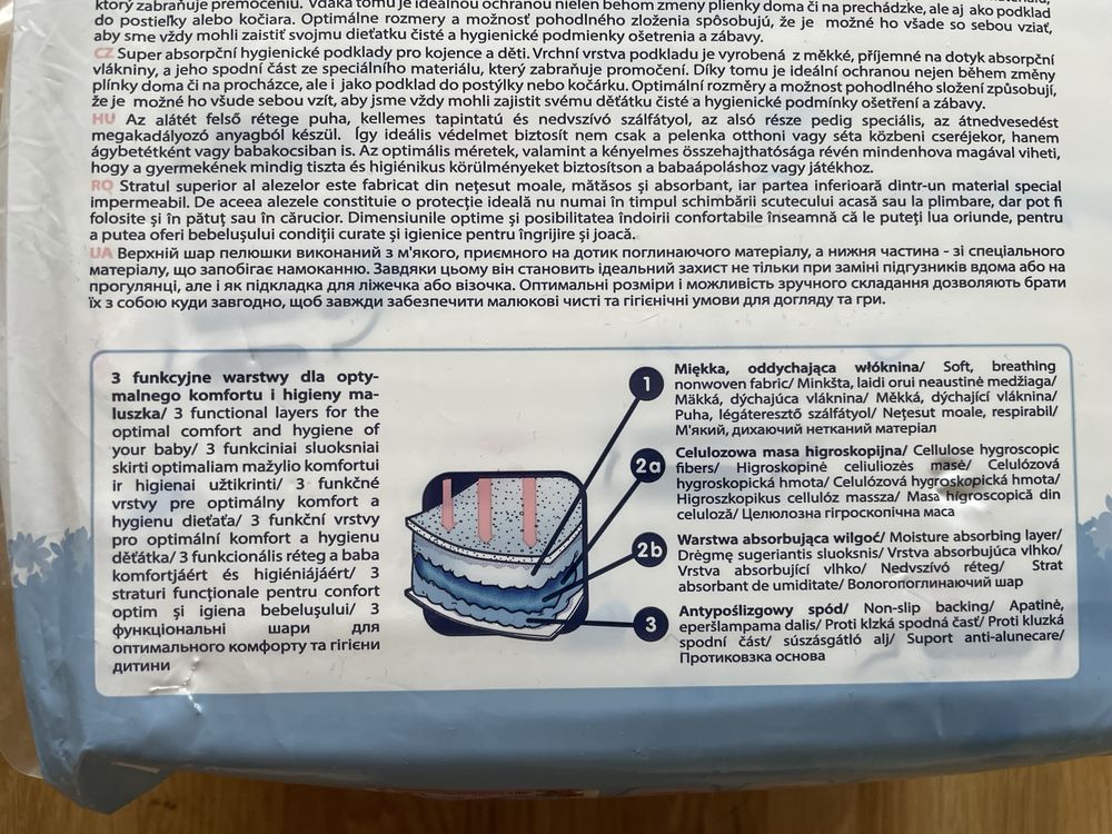 Podkłady higieniczne bobini baby 0+