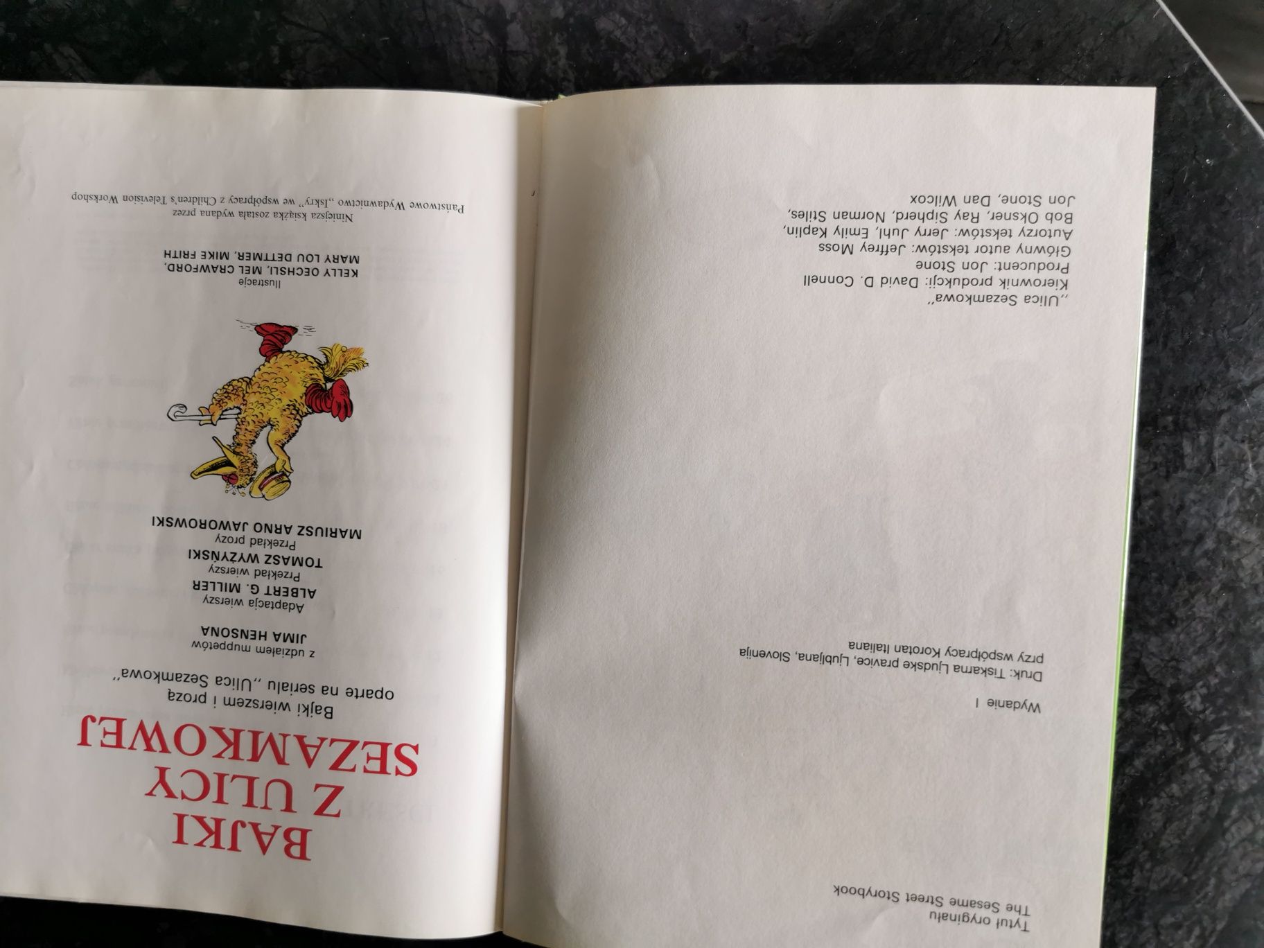 Książka bajki z ulicy sezamkowej 1991