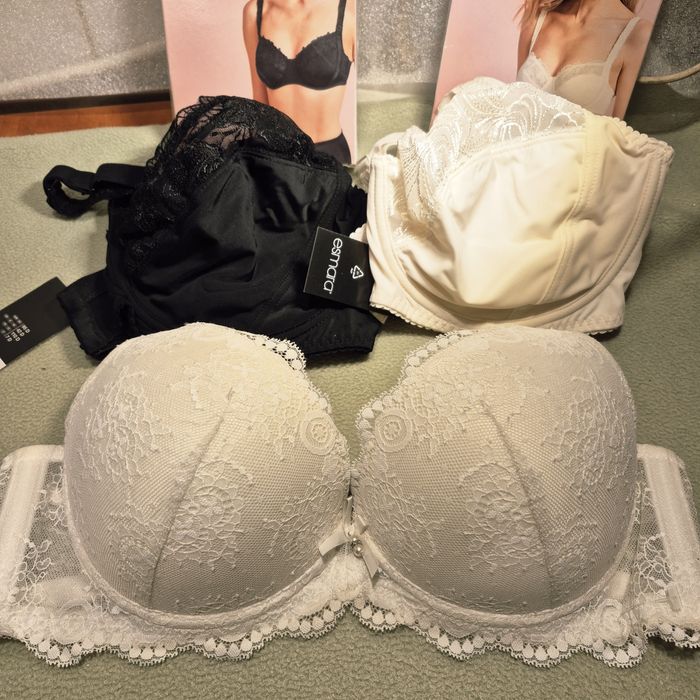 3 nowe biustonosze staniki 95D