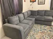 Funkcjonalna Sofa Narożna z Funkcją Spania (Kolor Szary)