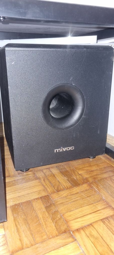 Amplituner Pioneer 423, kolumny beng, subwoofer mivoc