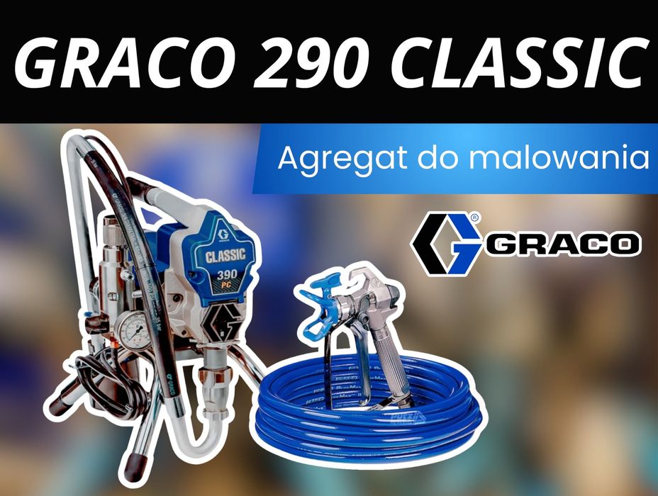 Wynajem agregat malarski GRACO 290 CLASSIC - agregat do malowania