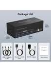 HDMI KVM-перемикач 3 монітори 2 комп’ютери 4K -60Hz.