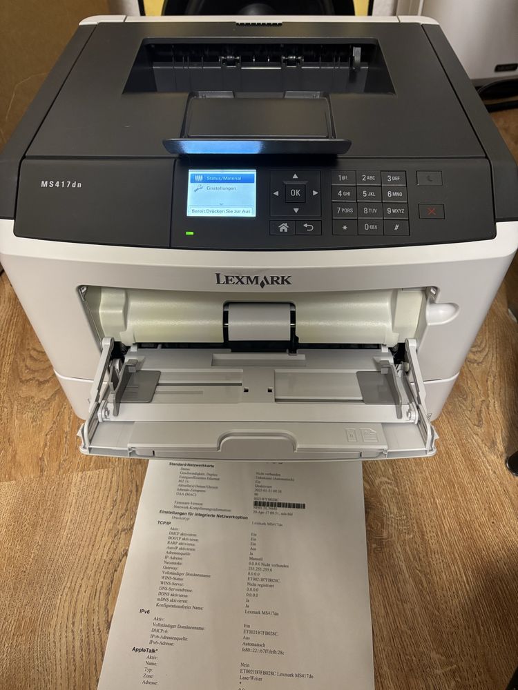 Lexmark MS417dn – Wysokiej jakości drukarka laserowa z akcesoriam i to
