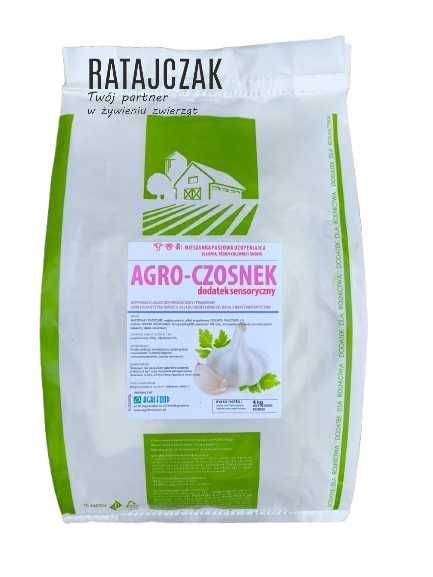 Agro-Czosnek Mieszanka uzupełniająca na kaszel bydło trzoda drób 4kgX5