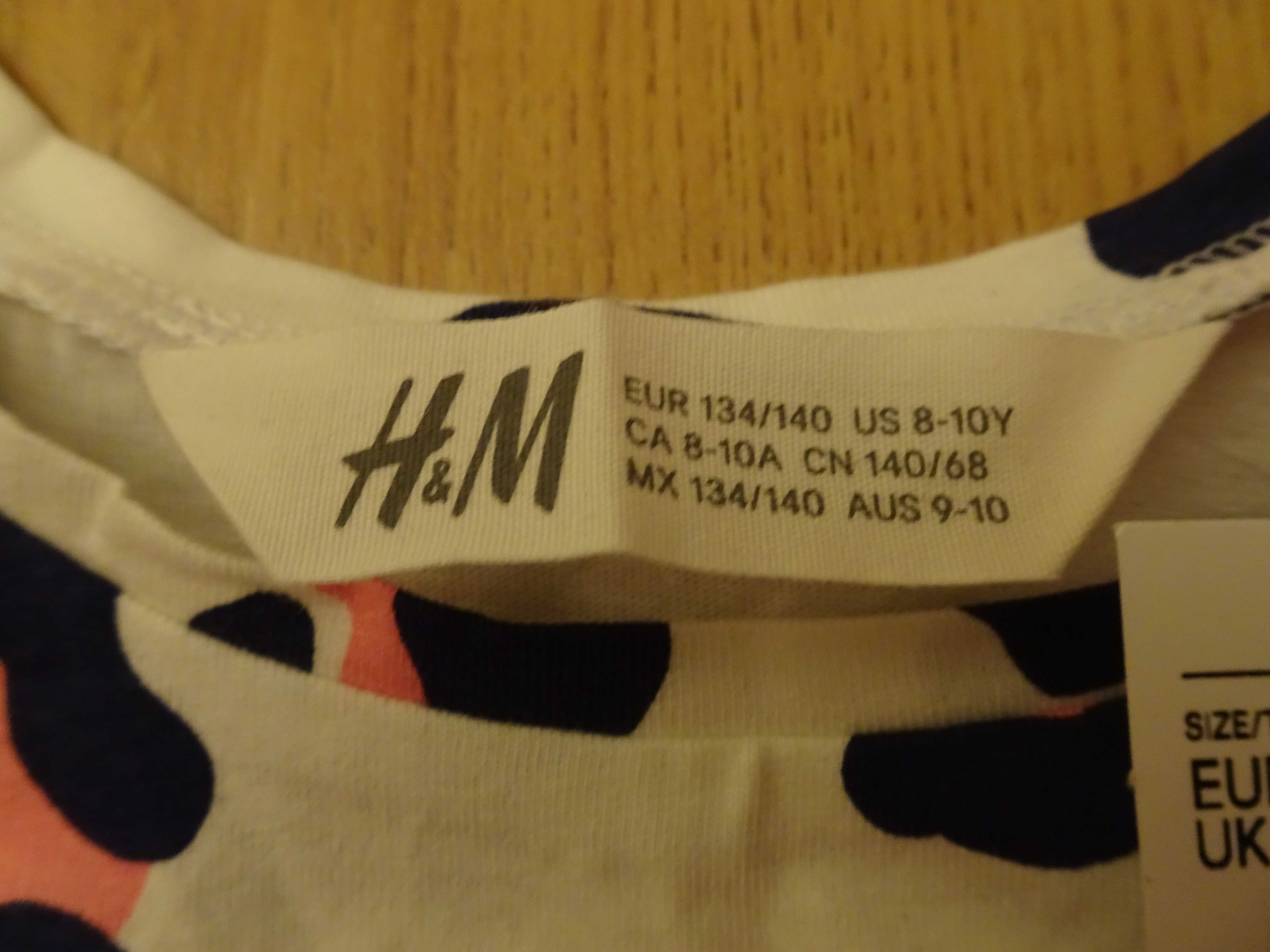 Sukienka H&M letnia 9-10 lat rozmiar 134/140 NOWA