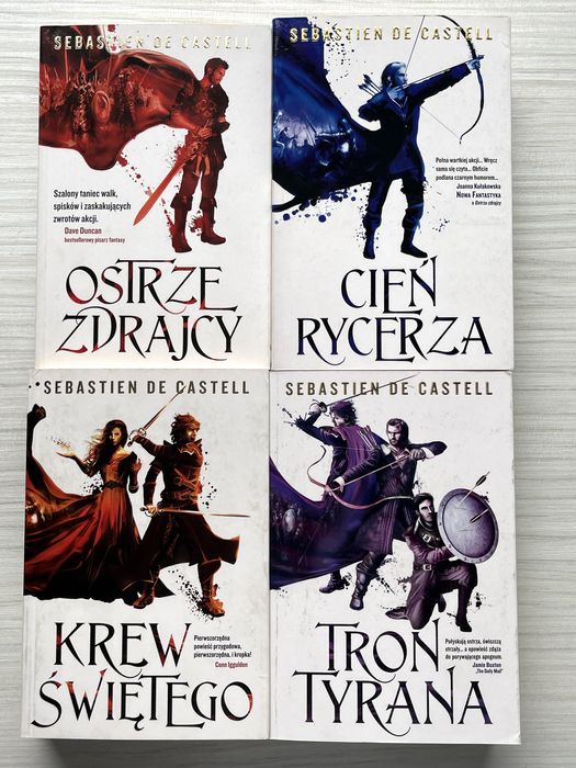 Książki Ostrze zdrajcy / Cień rycerza / Krew świętego / Tron Tyrana
