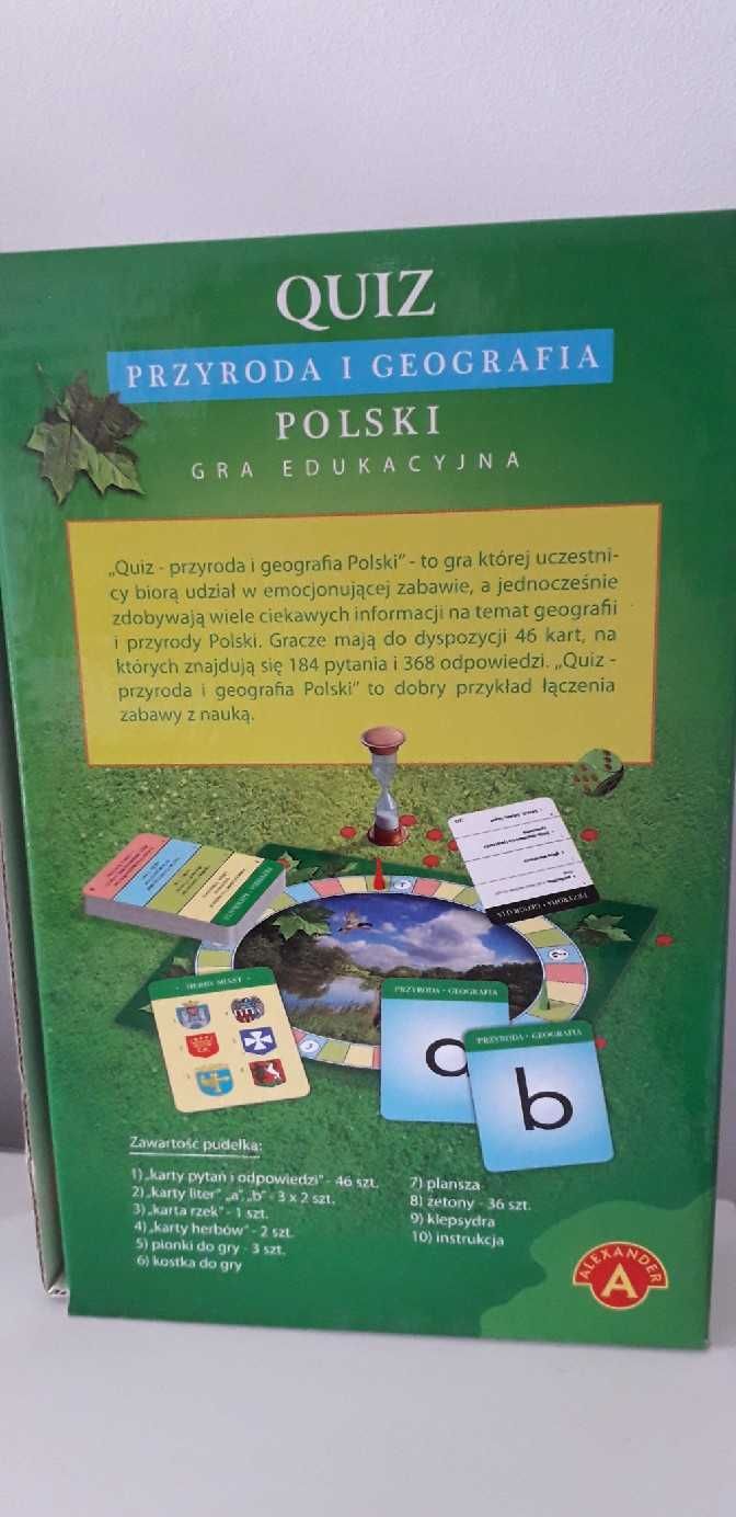 Gra quiz edukacyjny Przyroda i Geografia Polski firmy Aleksander