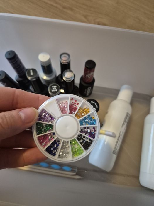 Lampa uv led zestaw do paznokci lakiery