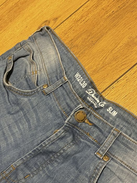 Niebieskie dżinsy skinny jeansy męskie