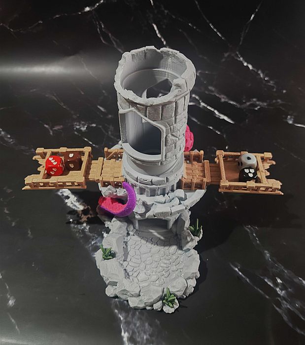 Epicka Wieża do Kości "Kraken's Watchtower" z Ruchomym Mechanizmem!