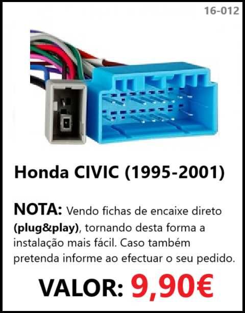 Rádio 2DIN Honda CIVIC MK6 • (1995 a 2001) • Android EK EJ EM MA MB MC