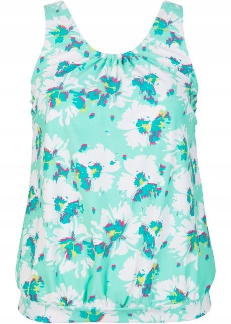 B.P.C top tankini miętowy z nadrukiem r.46