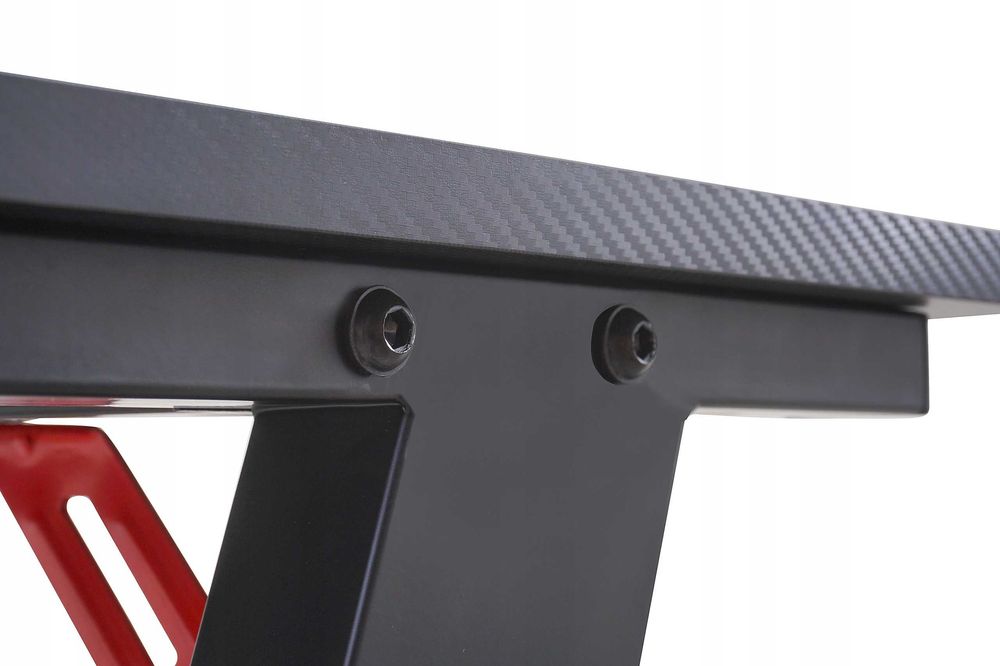 Biurko gamingowe  dla gracza   CZARNE DUŻE 120x60