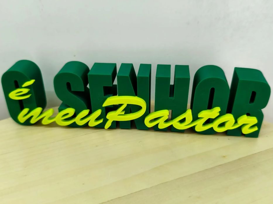 Frase "O Senhor é meu Pastor"