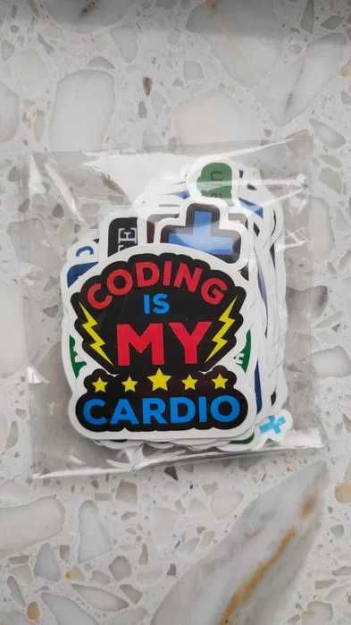 Mix naklejek programistycznych 50szt nowe - dla programisty