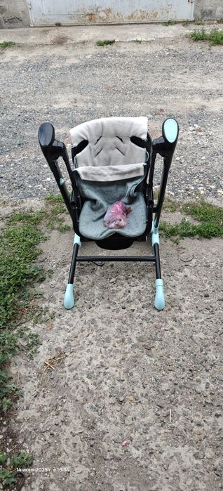 Стілець- гойдалка кормление 3 в 1 Mioobaby Jazz Beige заколисуючий