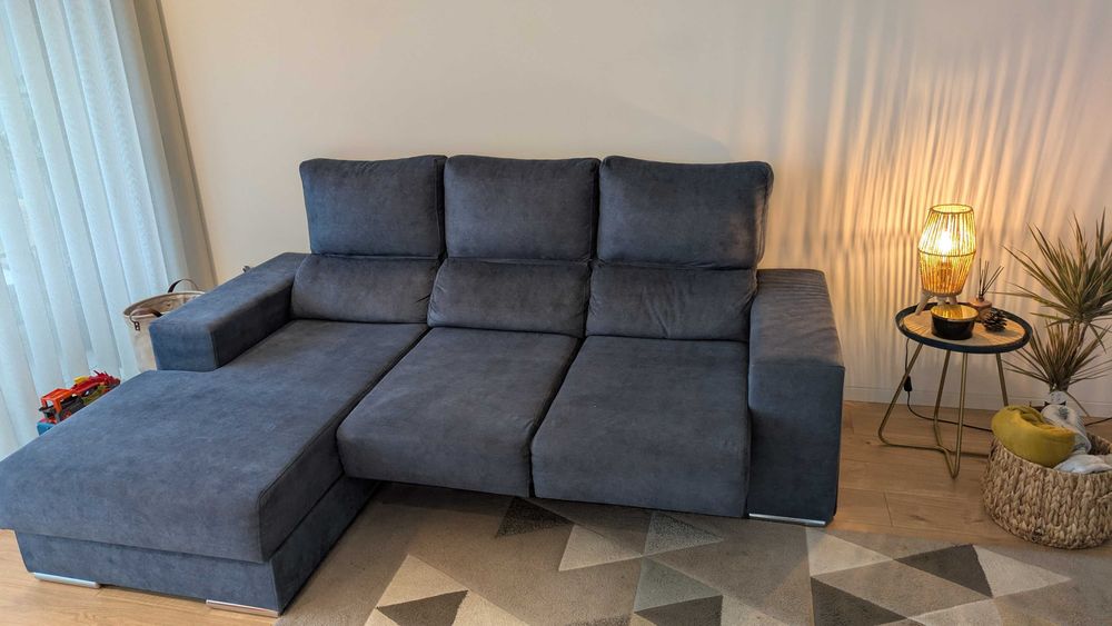 Sofa Chaise Longue com Arrumação