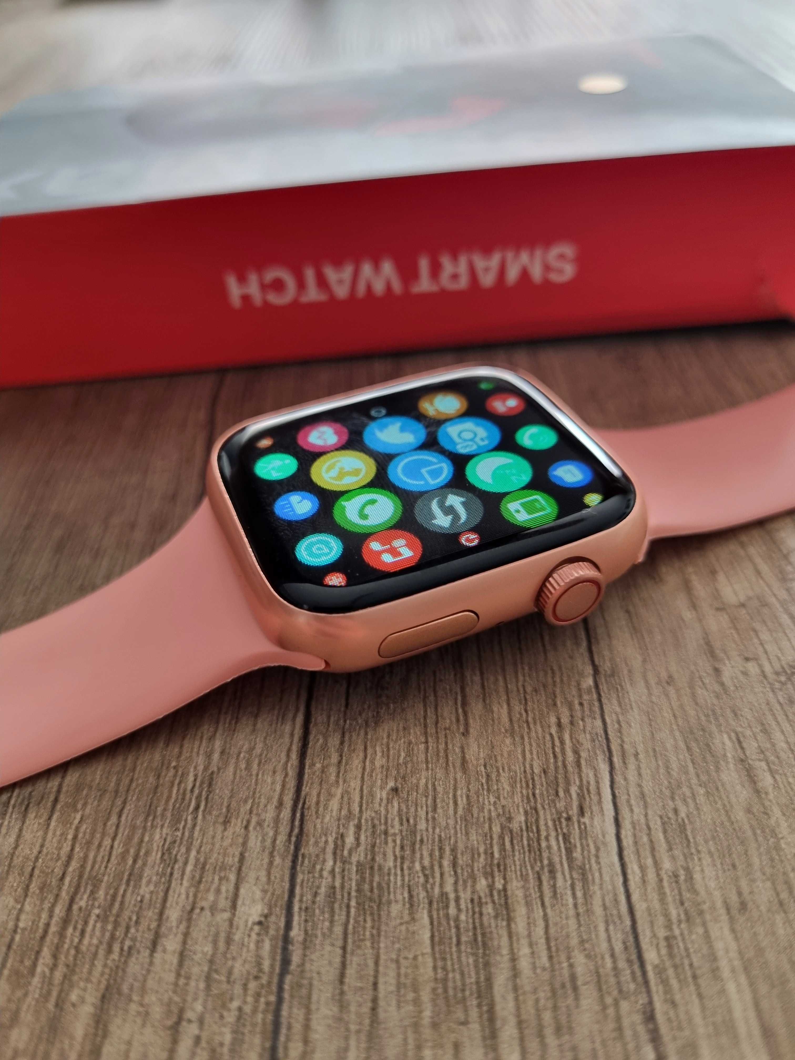 Różowy smartwatch nowy