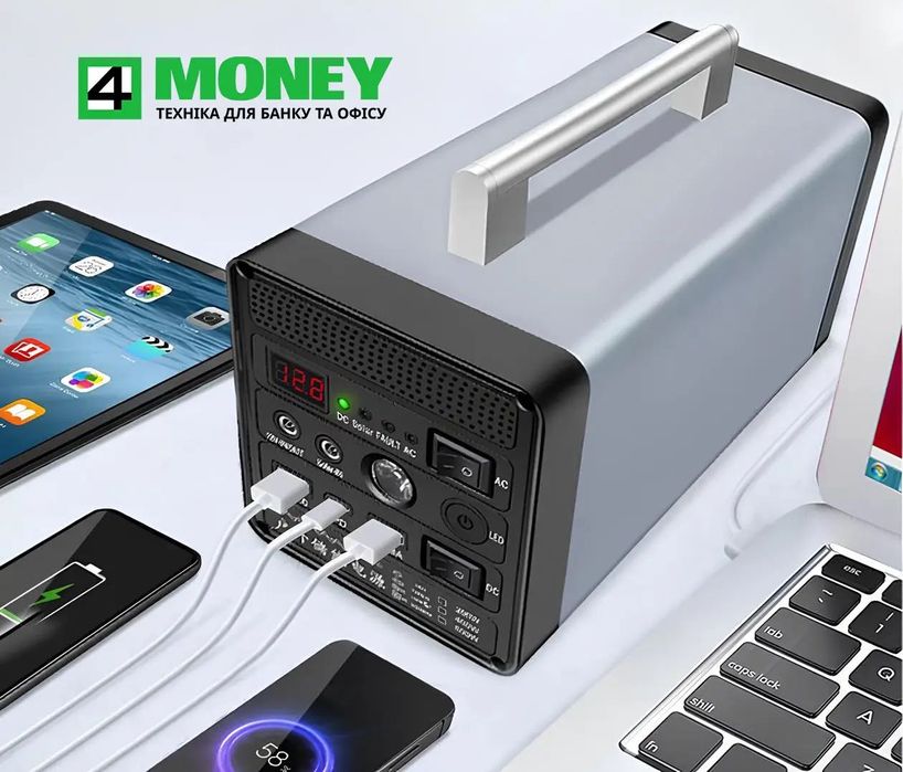 Зарядная станция Портативная Yachu 12,8V Инвертор /150000мАг/ 400W