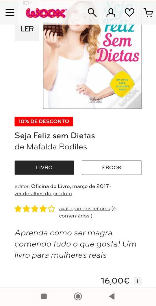 Livro Seja feliz sem dietas