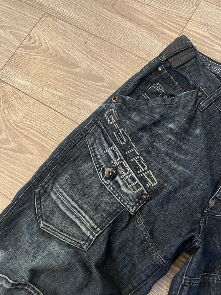 Limitowane Spodnie Dżinsy G-Star Big Logo Raw Denim SL Affliction Y2K