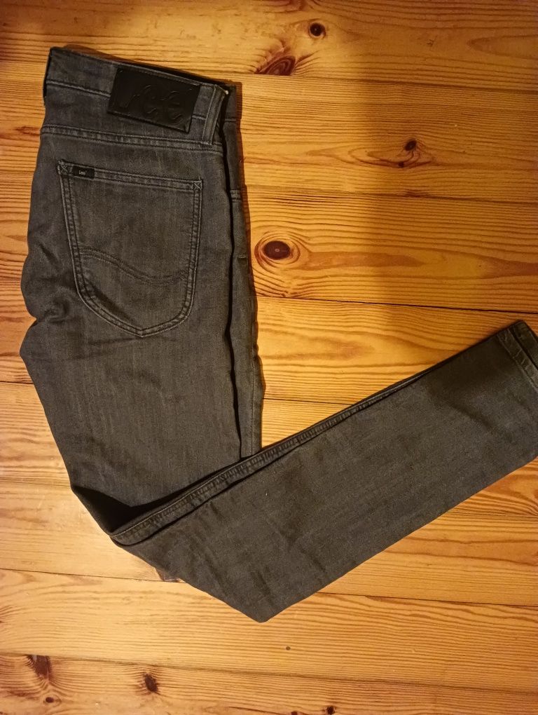 Spodnie jeans skinny slim męskie LEE RIDER MID WORN WALKER 31/34