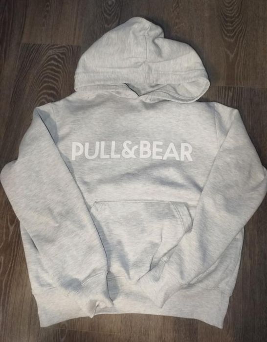 худі толстовка кофта худак сірий pull&bear