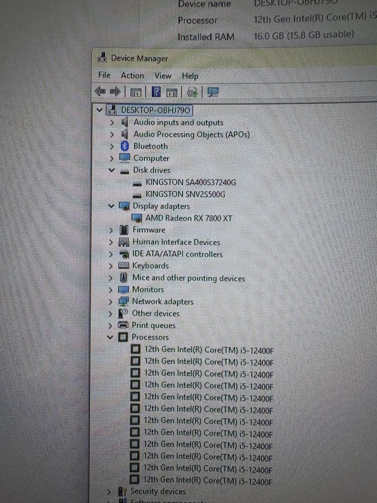 torre pc computador gaming RTX 7800 XT