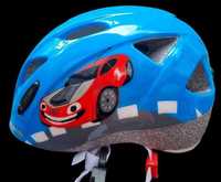 ALPINA XIMO RED CAR Kask Rowerowy Dziecięcy 47-51