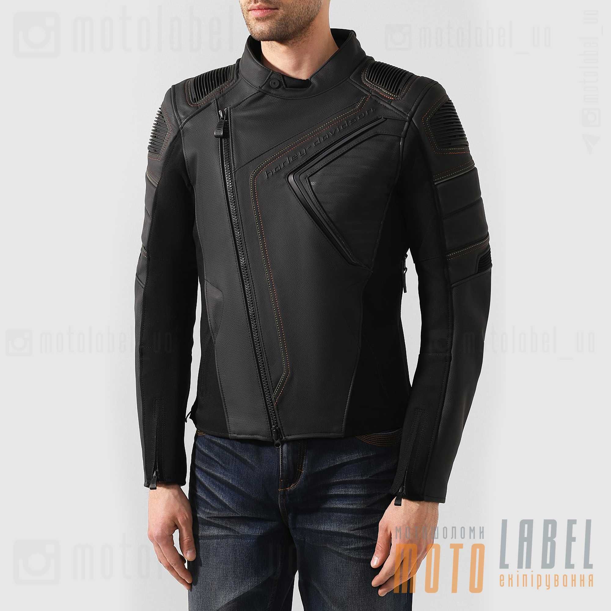 Куртка кожаная Harley-Davidson Brawler/WATT/Vanocker мото
