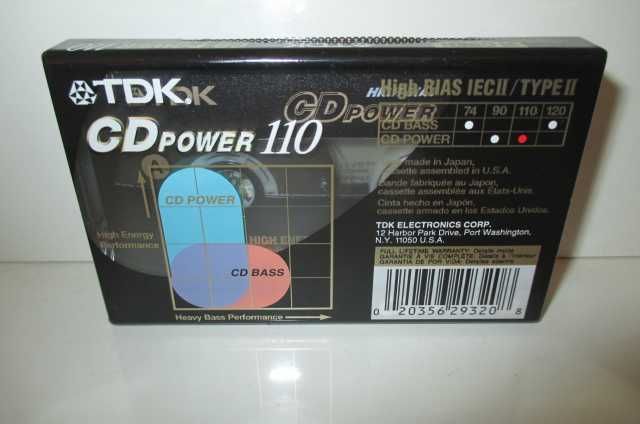 аудіо касети. TDK SA & TDK CDpower.