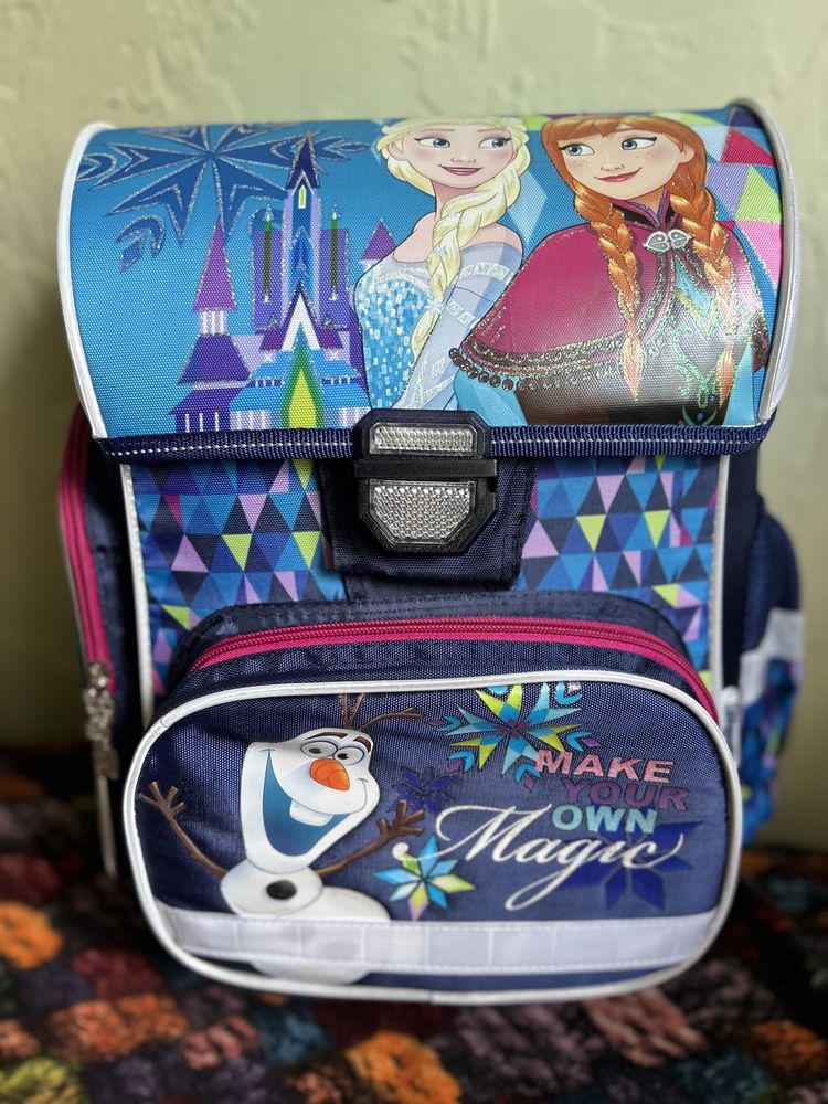 Рюкзак каркасний 1 Вересня Frozen шкільний портфель школьный