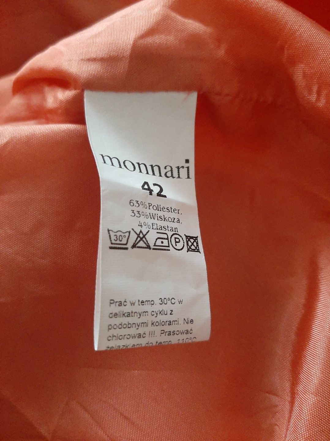 Czerwona ,wieczorowa, wizytowa,sukienka  Monnari 42