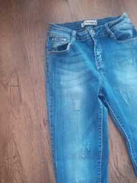 spodnie jeans niebieskie