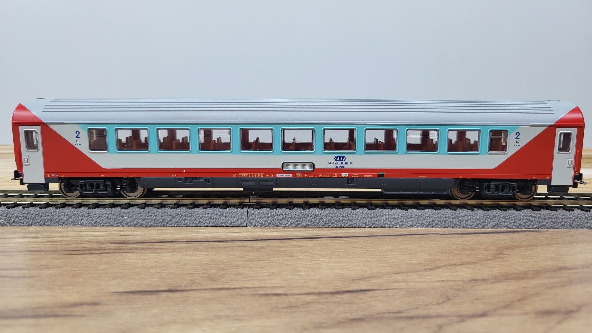 Piko wagon os 2kl PKP ic "tęczówka" H0 ep V 2005 r PIĘKNY unikat nr 2