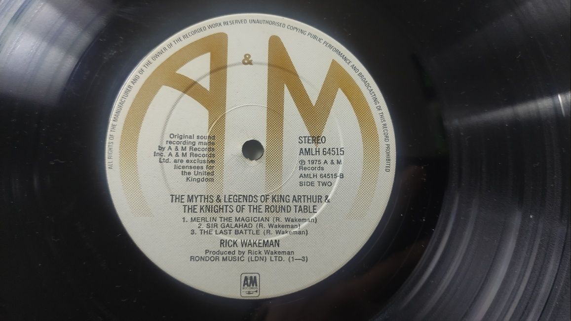 Rick Wakeman The Myths And Legends вініл платівка відмінний стан