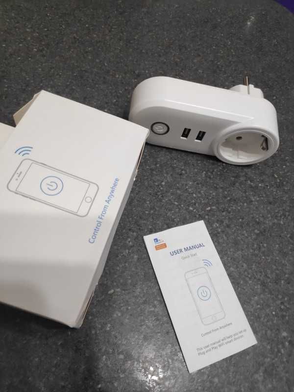 Wi-Fi smart socket смарт розумна розетка з USB