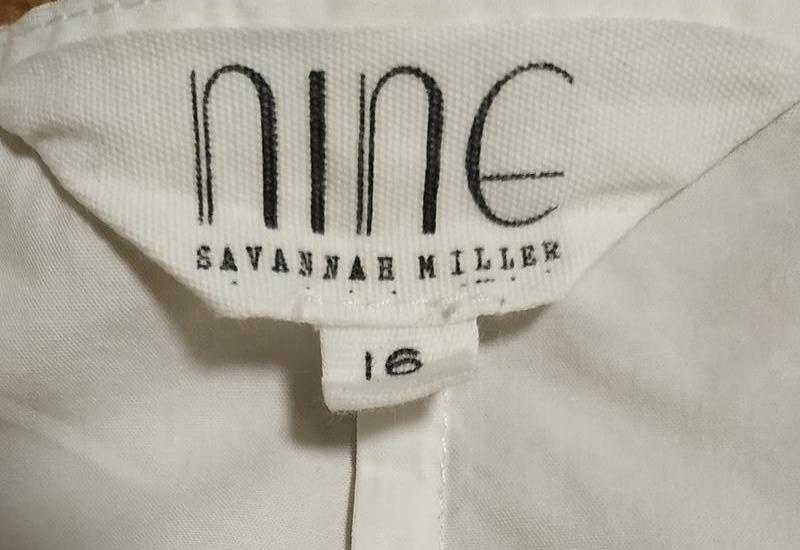 Nine gavannah miller белая блуза/рубашка