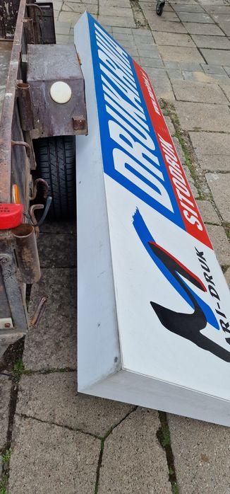 Reklama baner szyld metalowa wisząca podświetlana