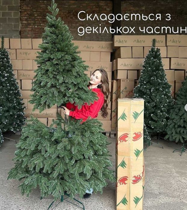 ℹ️ Штучна новорічна ялинка лита зелена. Пишна. Відеогляд ℹ️