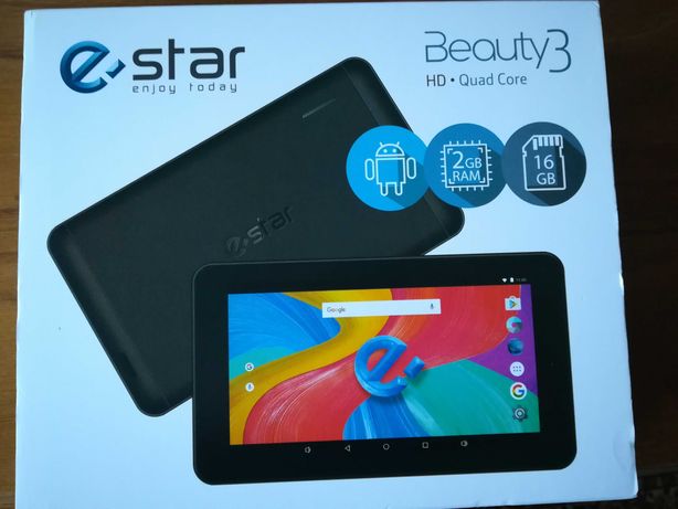 Vendo eSTar Beauty 3 Tablet Black como Novo com oferta de Capa