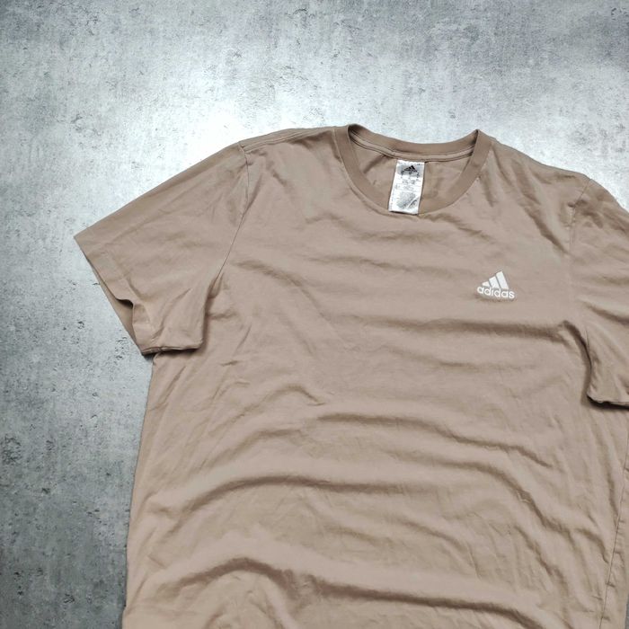 MĘSKA Koszulka Bawełna PREMIUM Codzienna Haft Logo Adidas Casualowa